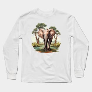 I Love Elephants Long Sleeve T-Shirt